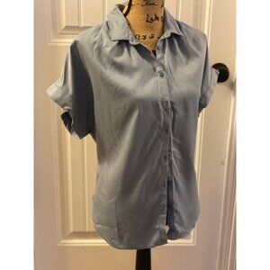 NWT Light blue button-down top